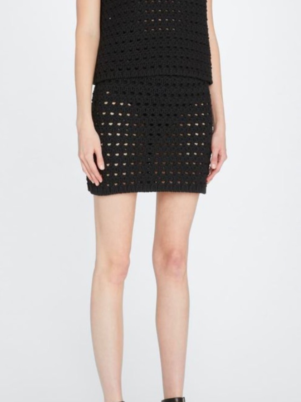 NWT MaxMara Runway Black Knitted Skirt Size XS